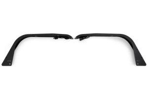 Jeep Gladiator JT Fender Flares - Front - DV8 Offroad - Slim, Micro-texture, Dual Stage Daytime Running Lights - Black - `20-`23